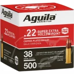 AGUILA .22 LR HV HP 38 GR 500 PACK